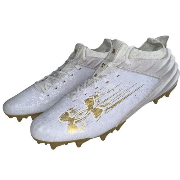 Under Armour Mens Size 15 Football Cleats UA Blur 2 MC Suede 3027978-100 main image 6